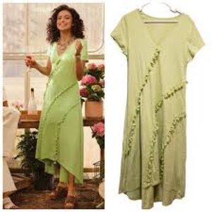 NWT Soft Surroundings Alana Dress in Margarita.  Light Green. Medium